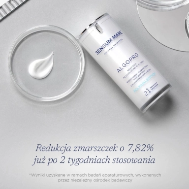 Krem pod oczy rozjaśniająco - wygładzający z 2,2% neurokompleksem z PDRN | Sensum Mare