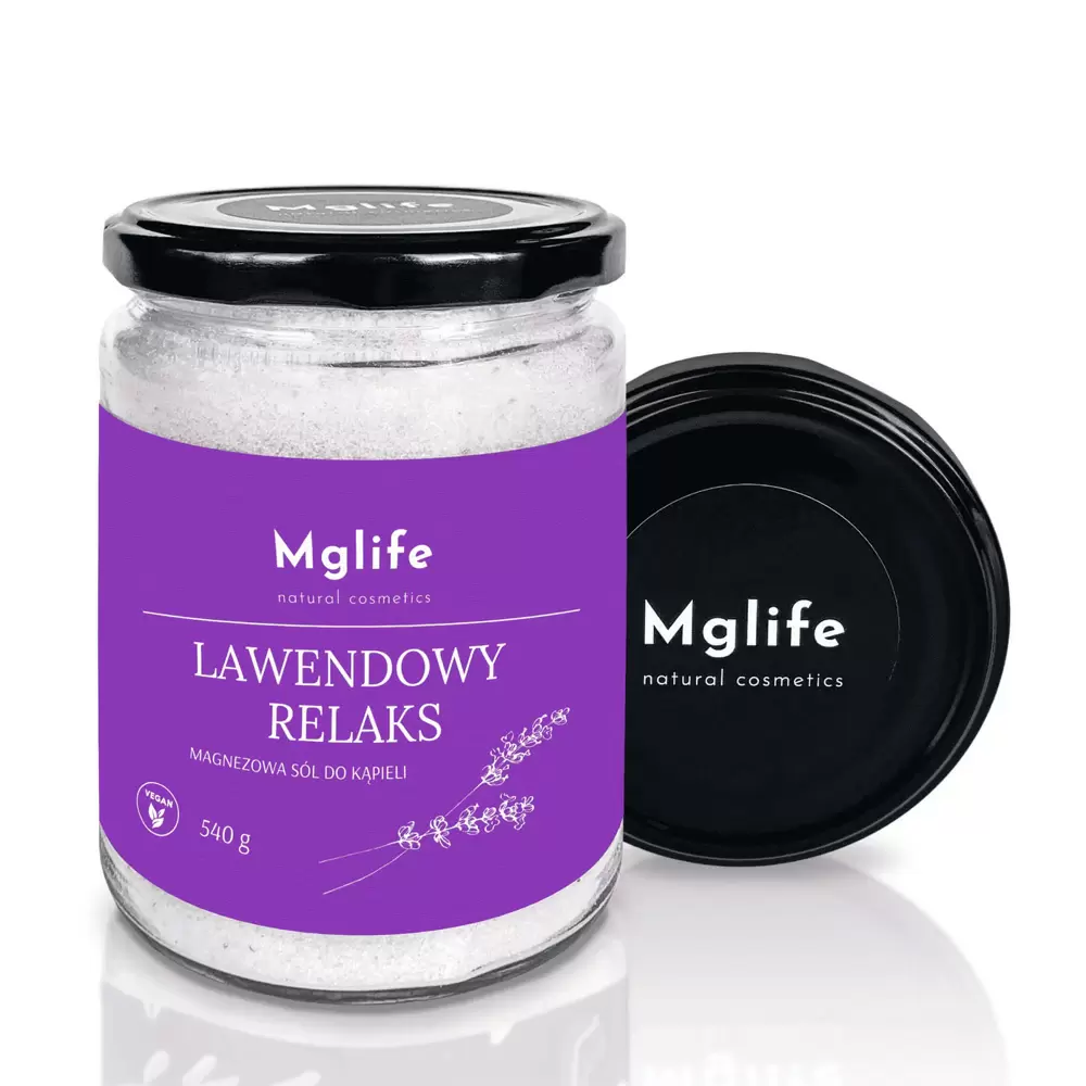 Magnezowa sól do kąpieli Lawendowy Relaks | Mglife