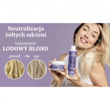 Maska tonująca przeciw żółtym odcieniom Lodowy blond | MaterNatura