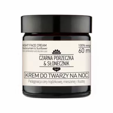 Krem do twarzy na noc Czarna Porzeczka & Słonecznik | Czarna Porzeczka & Słonecznik