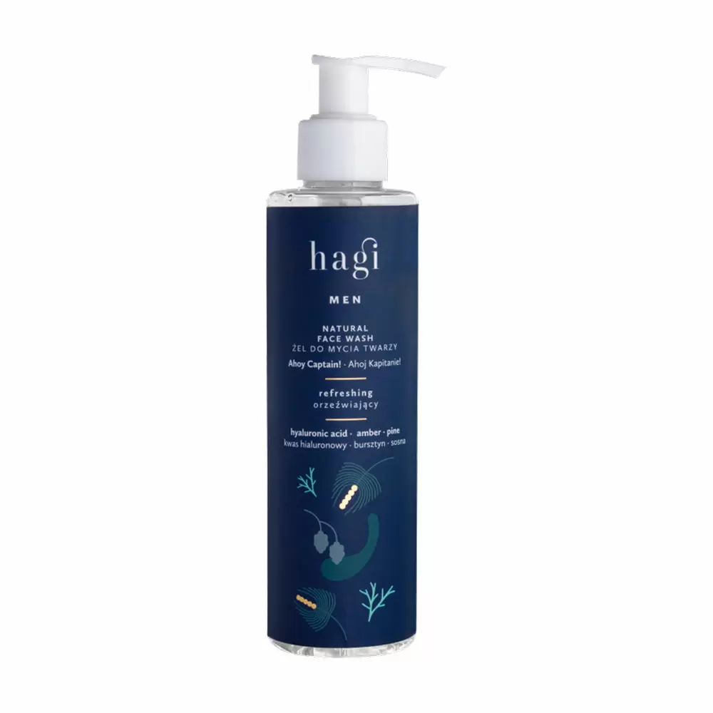 Żel do mycia twarzy dla mężczyzn Ahoj Kapitanie! | Hagi Cosmetics