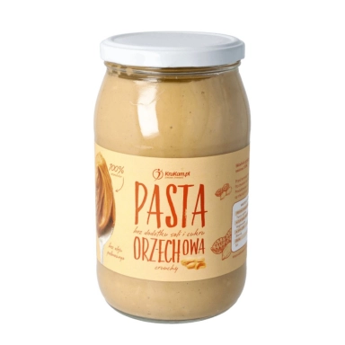 Pasta Orzechowa Crunchy z kawałkami orzechów | KruKam