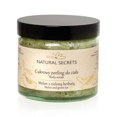 Peeling cukrowy Orzeźwiający Melon z Zieloną Herbatą | Natural Secrets