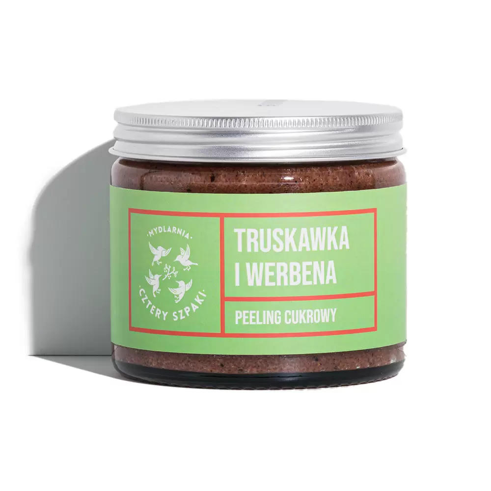 Peeling do ciała Truskawka i Werbena | Cztery Szpaki