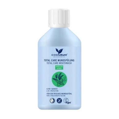 Płyn do płukania ust 6w1 ziołowy - z fluorem | Cosnature