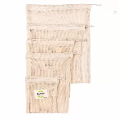 Zestaw Duży 5 wielorazowych woreczków | SakwaBag