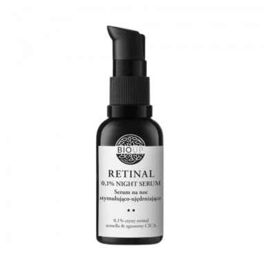 Serum stymulująco - ujędrniające z retinalem 0,1%, acmellą i egzosomami CICA | BIOUP