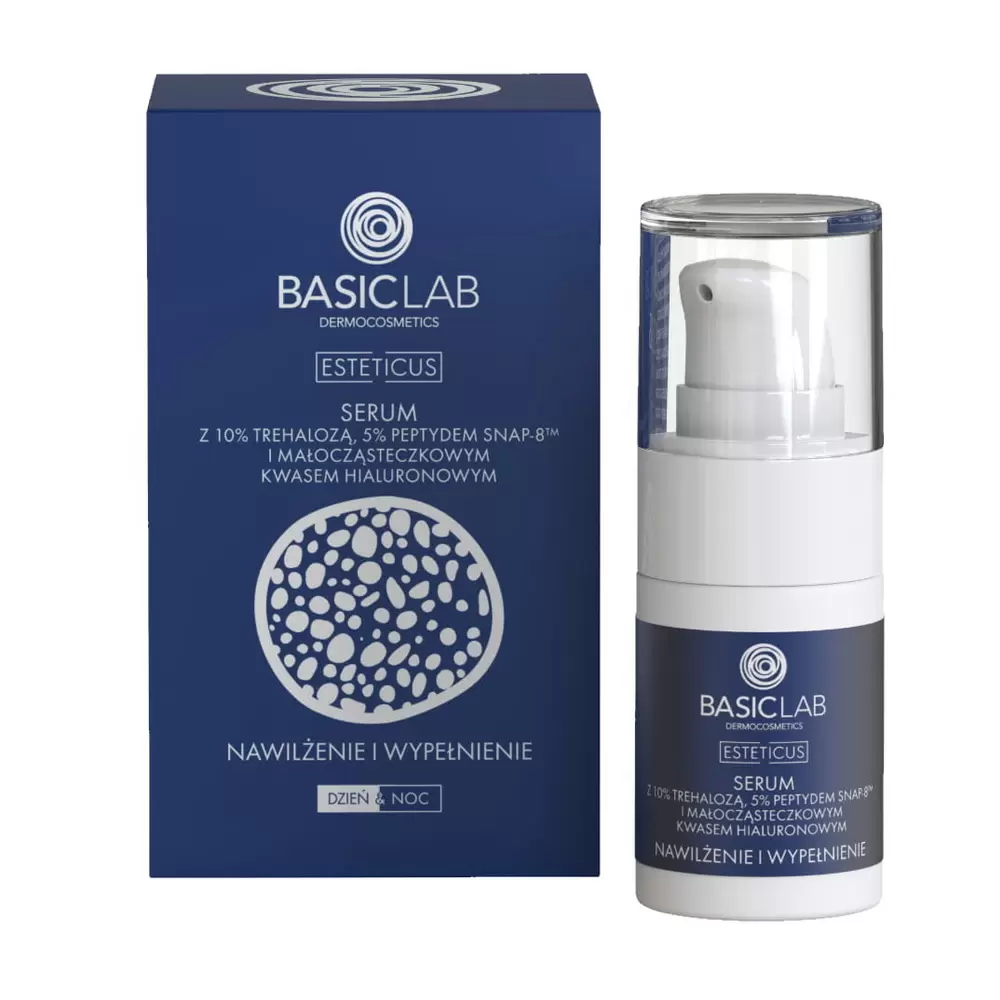 Serum z trehalozą 10% i 5% peptydem - Nawilżenie i Wypełnienie | BasicLab