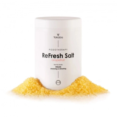Sól do stóp i kąpieli myjąco odświeżająca Grapefruit ReFresh Salt | Yokaba