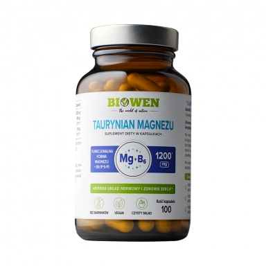 Suplement diety - Taurynian Magnezu z witaminą B6 | Biowen