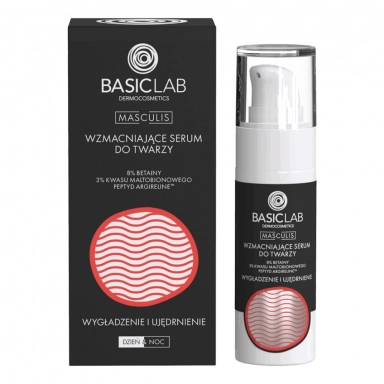 Wzmacniające serum do twarzy  Wygładzenie i ujędrnienie Masculis | BasicLab