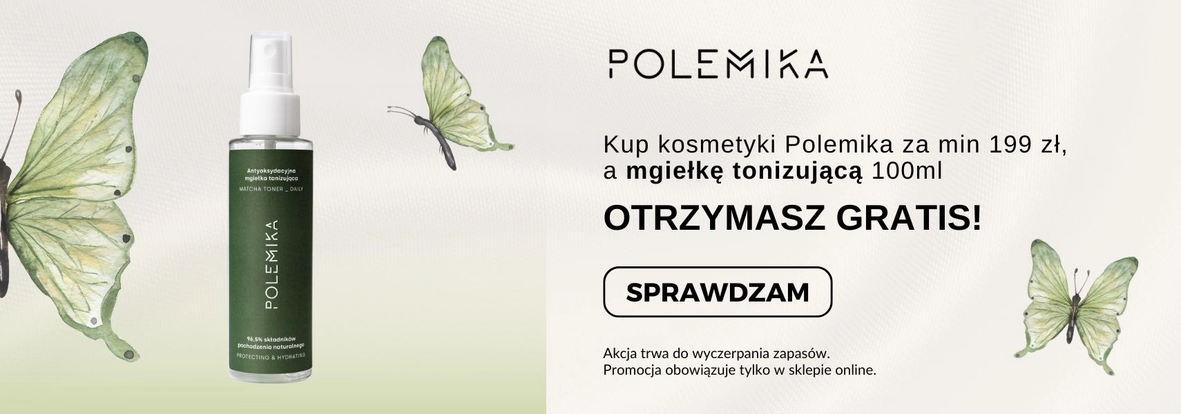Mgiełka tonizująca 100ml Polemika GRATIS