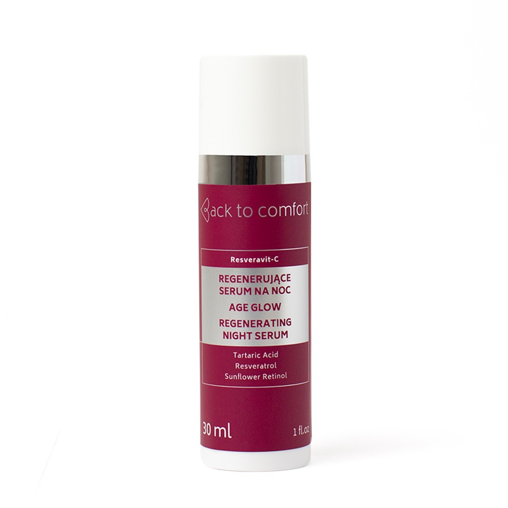 Regenerujące serum z retinolem na noc AGE GLOW Resveravit-C | Back to comfort