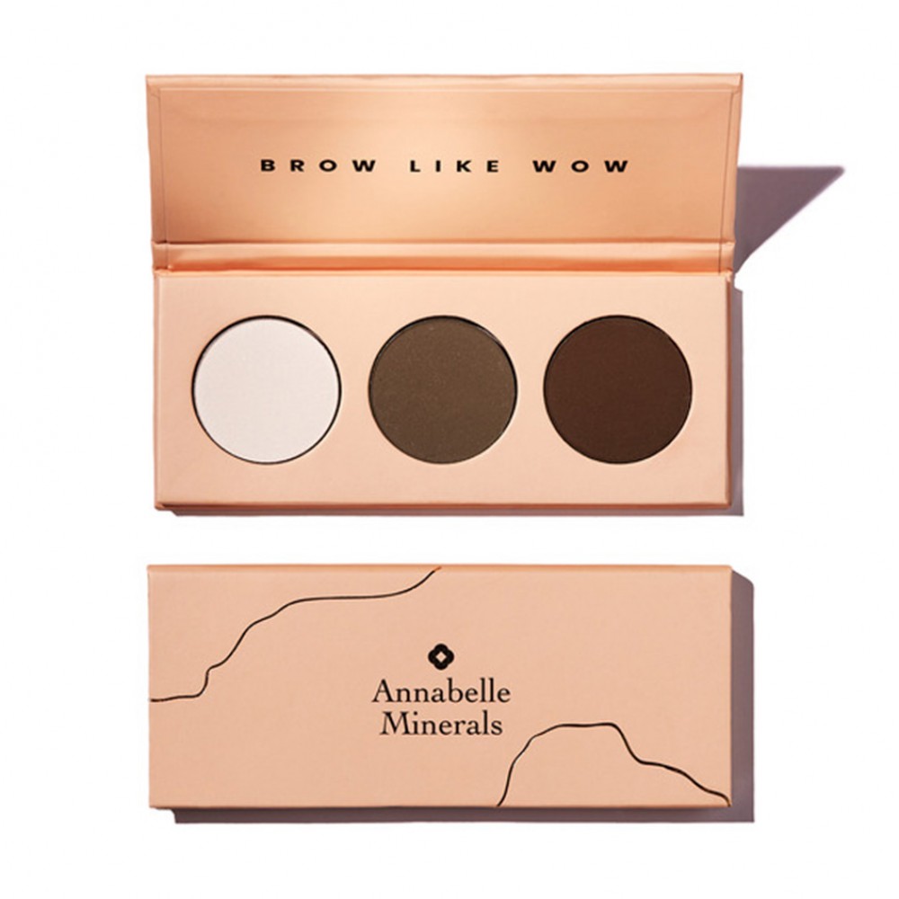 Paletka prasowanych cieni do brwi Brow Like Wow | Annabelle Minerals