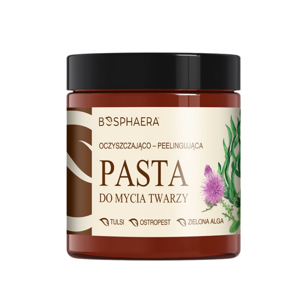 Oczyszczająco- peelingująca pasta do mycia twarzy | Bosphaera