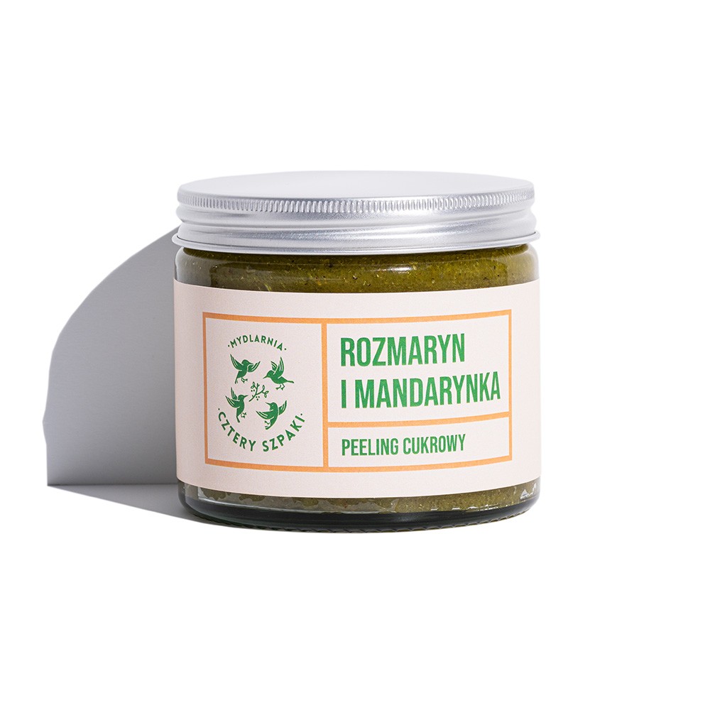 Peeling do ciała Rozmaryn i Mandarynka | Cztery Szpaki