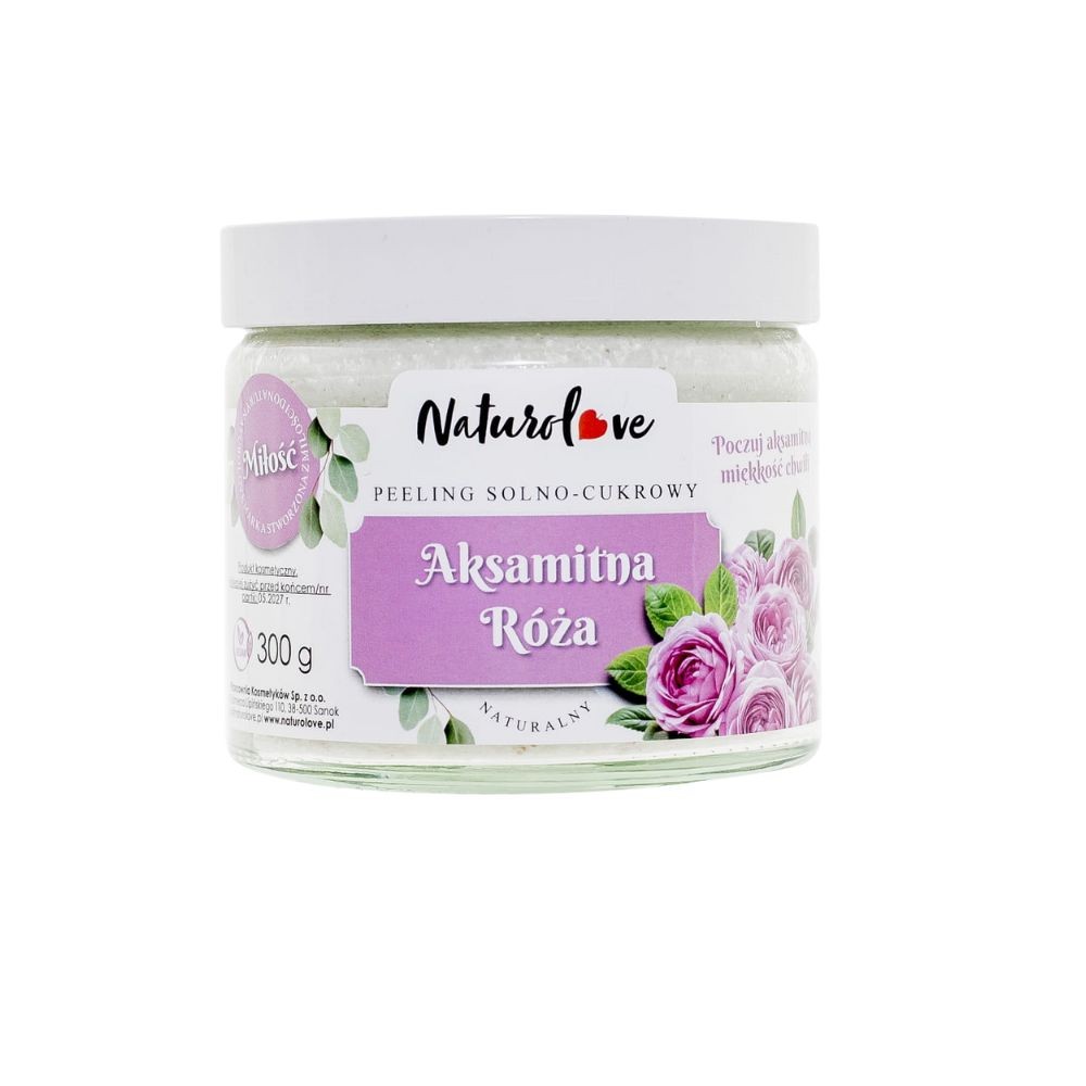 Peeling do ciała Aksamitna róża | Naturolove