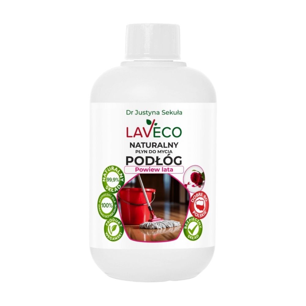 Płyn naturalny do mycia podłóg - Powiew lata | Laveco