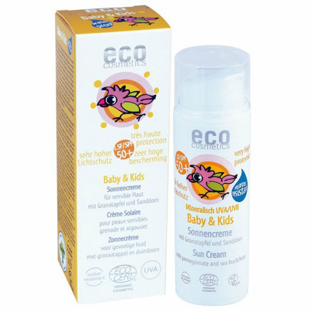 Krem na słońce faktor SPF 50+ dla dzieci i niemowląt | Eco Cosmetics